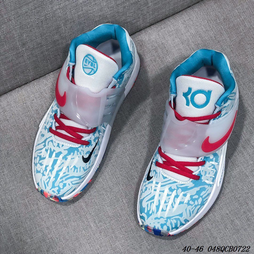【官方旗舰店】zoom kd 杜兰特14代篮球鞋男 白蓝红 白银 白绿首发 双