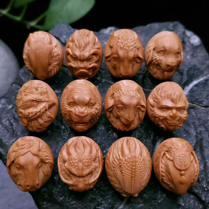 苏魅儿 橄榄核 十二生肖 文玩核雕男士手把件盘玩收藏送礼 定制 2.