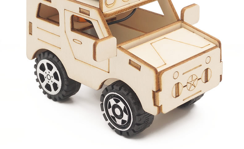 diy儿童手工汽车科技小制作电动越野吉普车小汽车赛车小学生物理科学