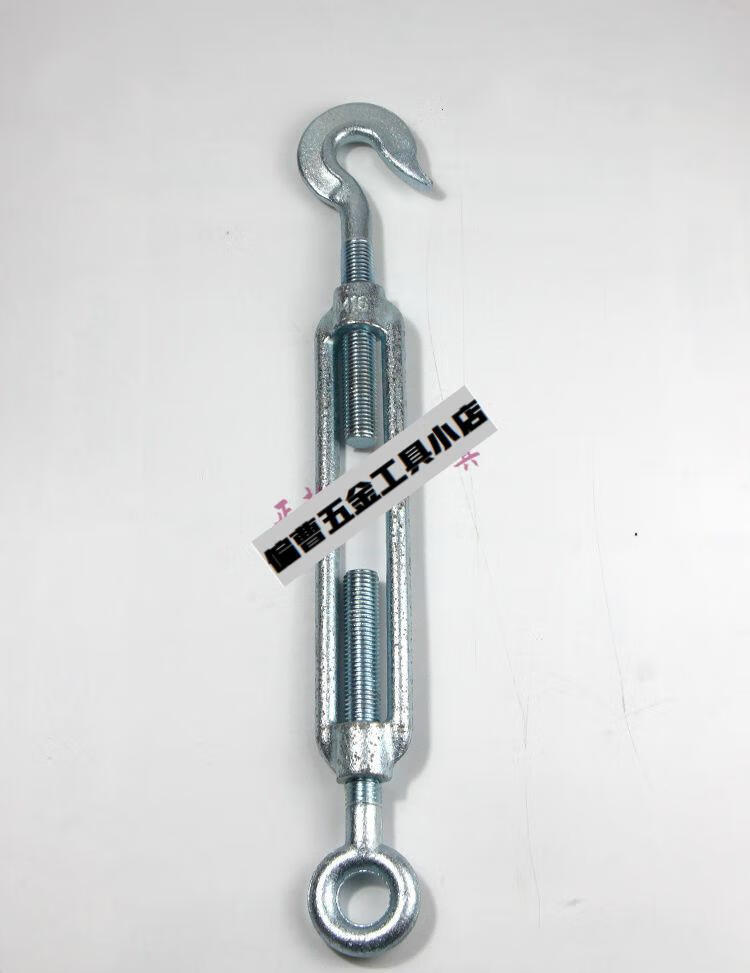 m12索具螺旋扣m16花兰螺丝花蓝螺栓国标热镀锌钢丝绳收紧器拉紧器 m16