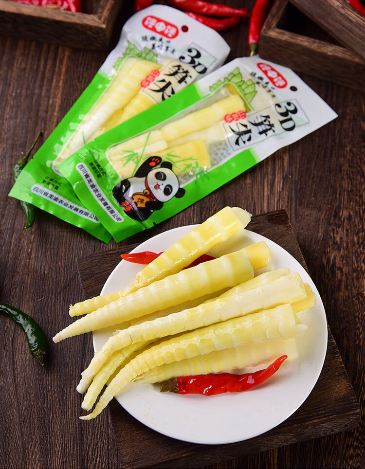 竹笋山椒脆笋笋尖条酸笋小包装零食笋丝开袋即食袋装整箱2斤泡椒笋片