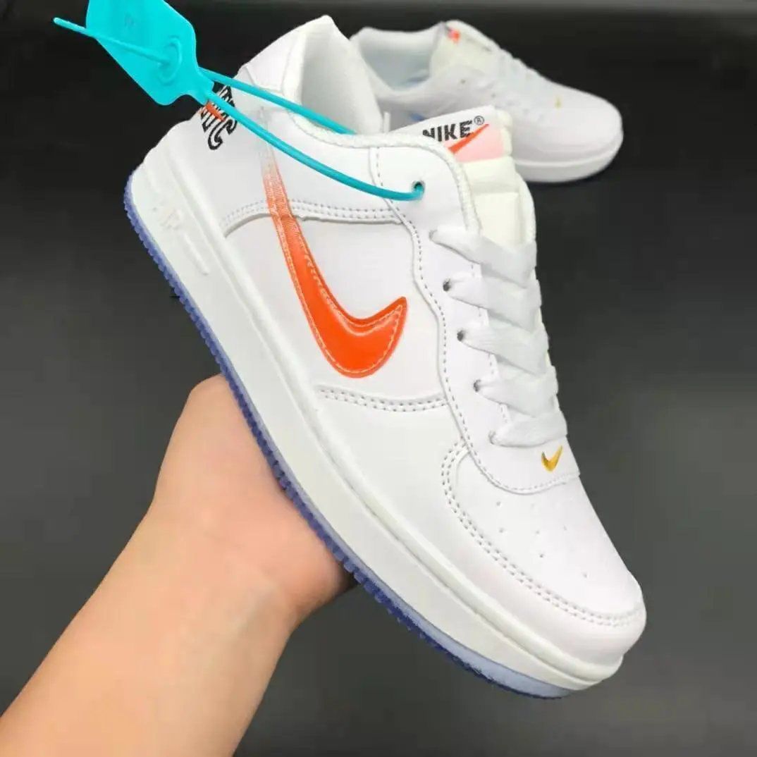 空军一号鸳鸯开拓者aj夜光电玩像素板鞋男休闲鞋女情侣款休闲学生低帮