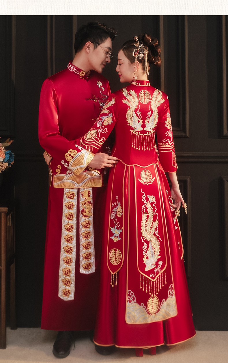 泰勒马丁tailemartin秀禾服新娘2022新款夫妻款中式婚纱结婚礼服古装