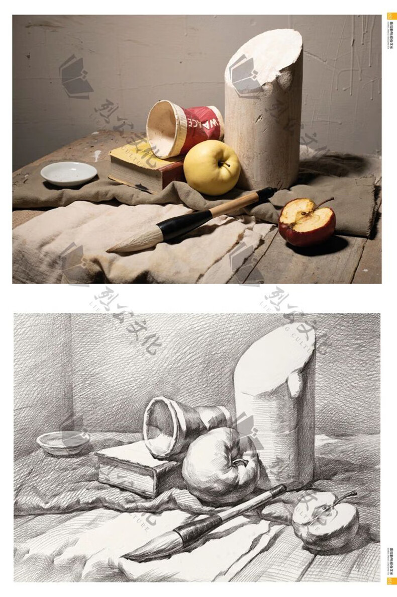 素描静物超强体系2021烈公文化何海涛李宗胜单体组合静物塑造铺色结构