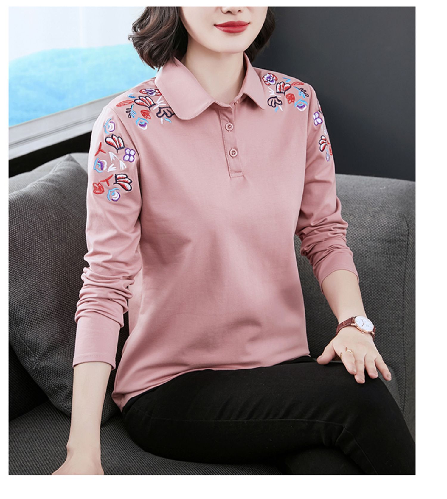 小衫舒适 粉红色 m品牌: 恒源祥(hyx) 商品名称:恒源祥高领女士长岫