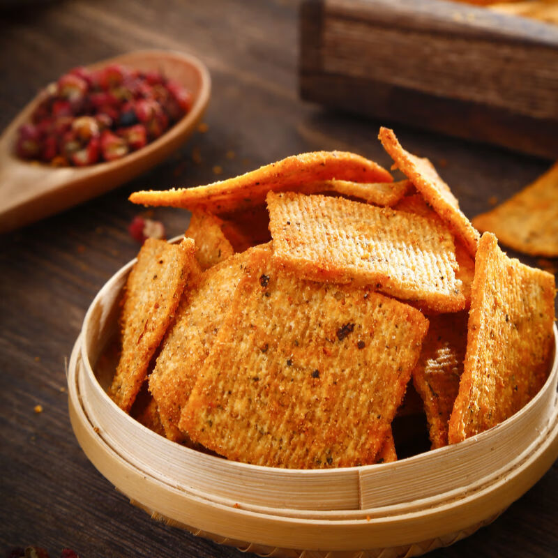 手工锅巴陕西韩城特产花椒锅巴休闲零食单包210克多规格锅巴麻辣味210