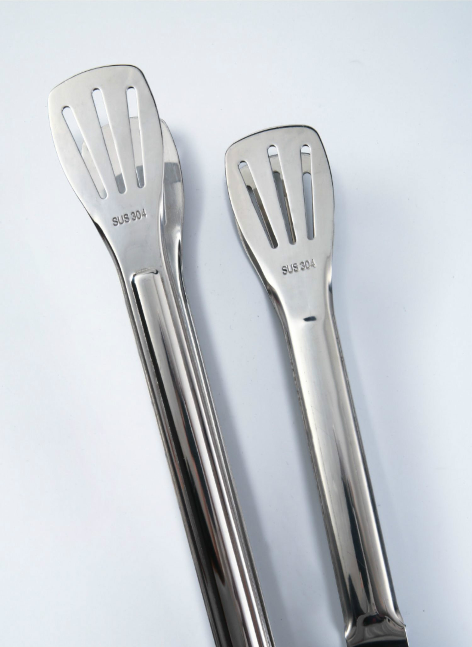 烧烤肉夹不锈钢食品夹子麻辣烫菜夹牛排夹耐高温硅胶夹 胶柄防滑食品