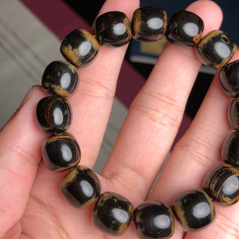 精雕阁海柳文玩天然血柳手串1.