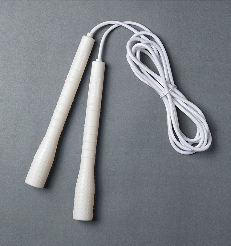 双摇跳绳速度跳绳花样花式白胶绳成年人大小学生中考双摇拳击训练白色