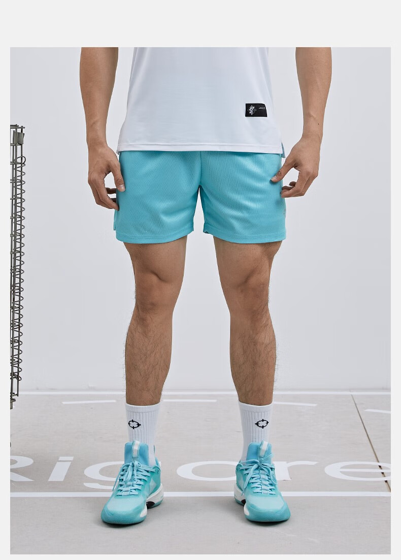 准者短裤速干短裤准者篮球裤美式四分短裤夏男薄款针织透气跑步健身