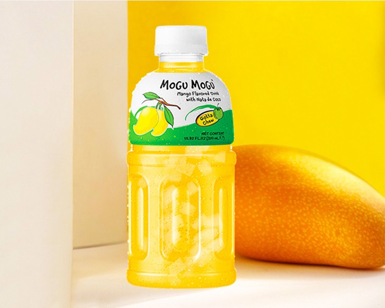 泰国进口摩咕摩咕果汁饮料320ml6瓶橙子葡萄芒果椰肉果汁饮品6瓶自选