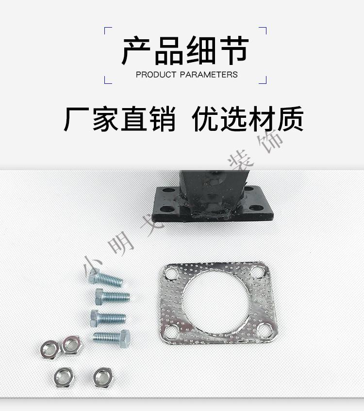 铲车消音器卧式消音器烟筒柴油机消声器铲车配件排气筒消声器卧式消音