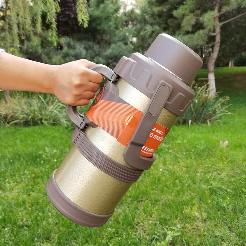 便携式保温壶车用保温壶户外保温热水壶大容量便携旅行车用水壶5升大