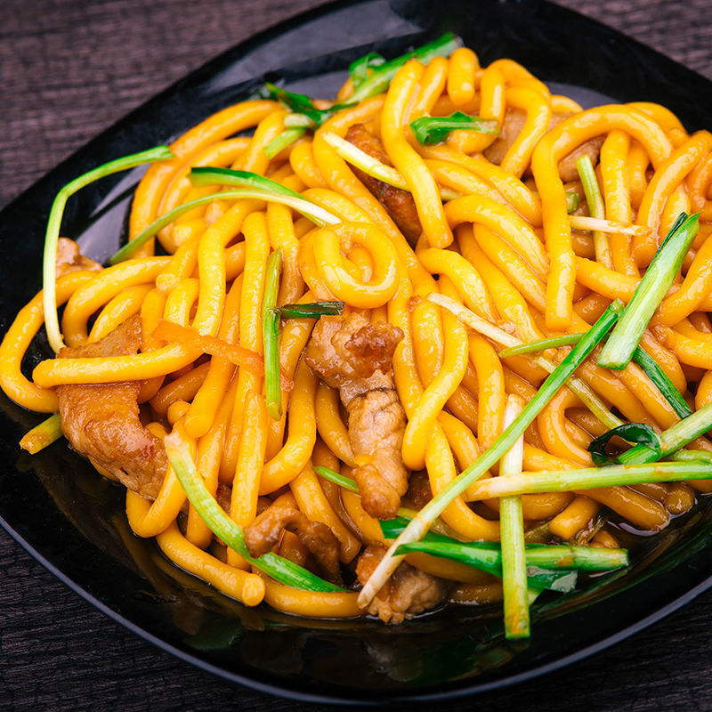 东北玉米面条玉米鲜面代餐低脂黄面条挂面炒面意大利面大碴条批发