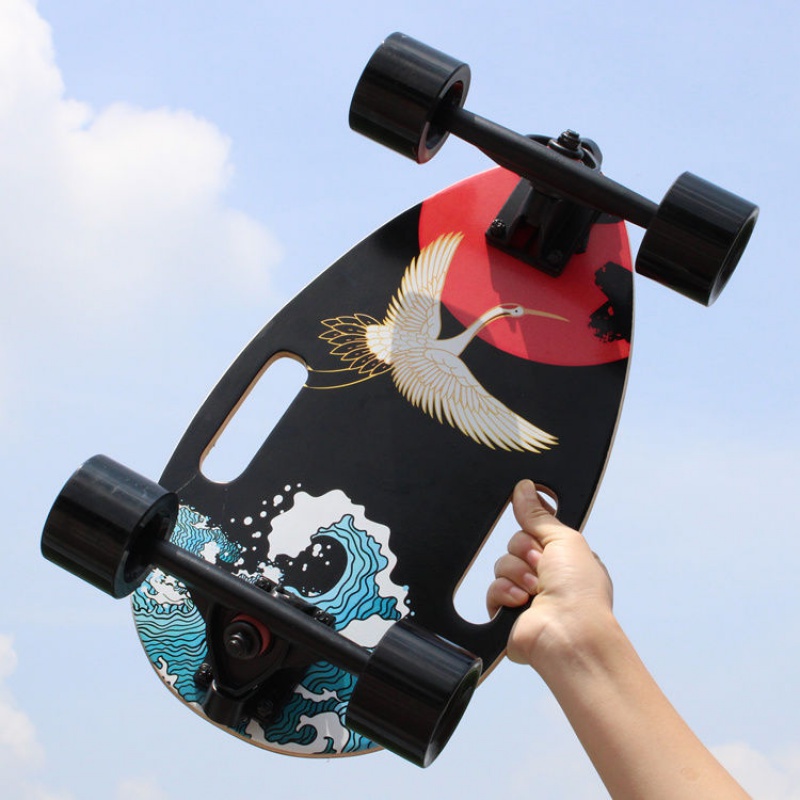 木速龙迷你小滑板瓜子板四轮滑板男女儿童代步刷街滑板车甲壳虫格子