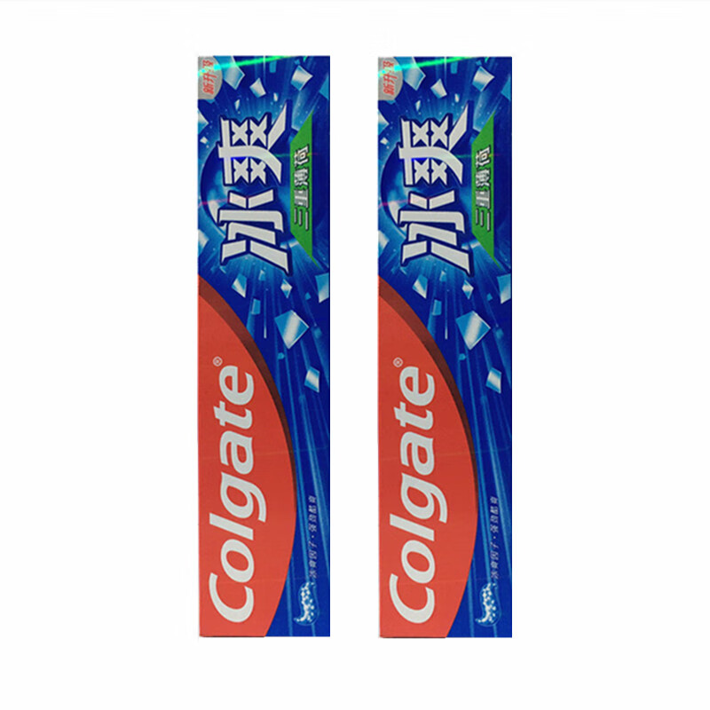 高露洁(colgate)冰爽牙膏180g 三重薄荷 冷萃龙井去黄口气清新防蛀含