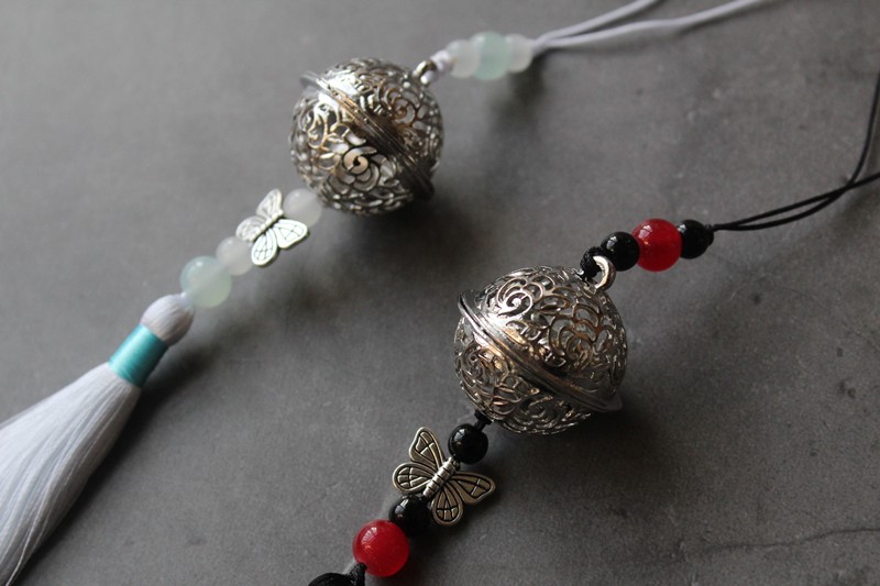 仁尼 清心铃云梦江氏腰佩汉服配饰古风铃铛腰佩流苏挂件银铃配饰挂坠