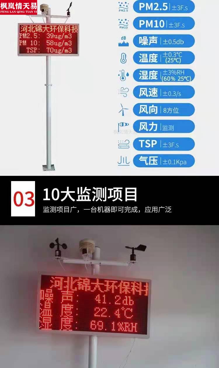 工地揚塵噪聲環境大氣監測儀空氣質量監測儀器揚塵監測工地實時在線