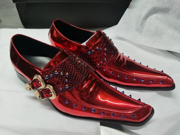 新思力 皮小浪同款切尔西金色鞋 切尔西靴男尖头金色抖音网红皮小浪