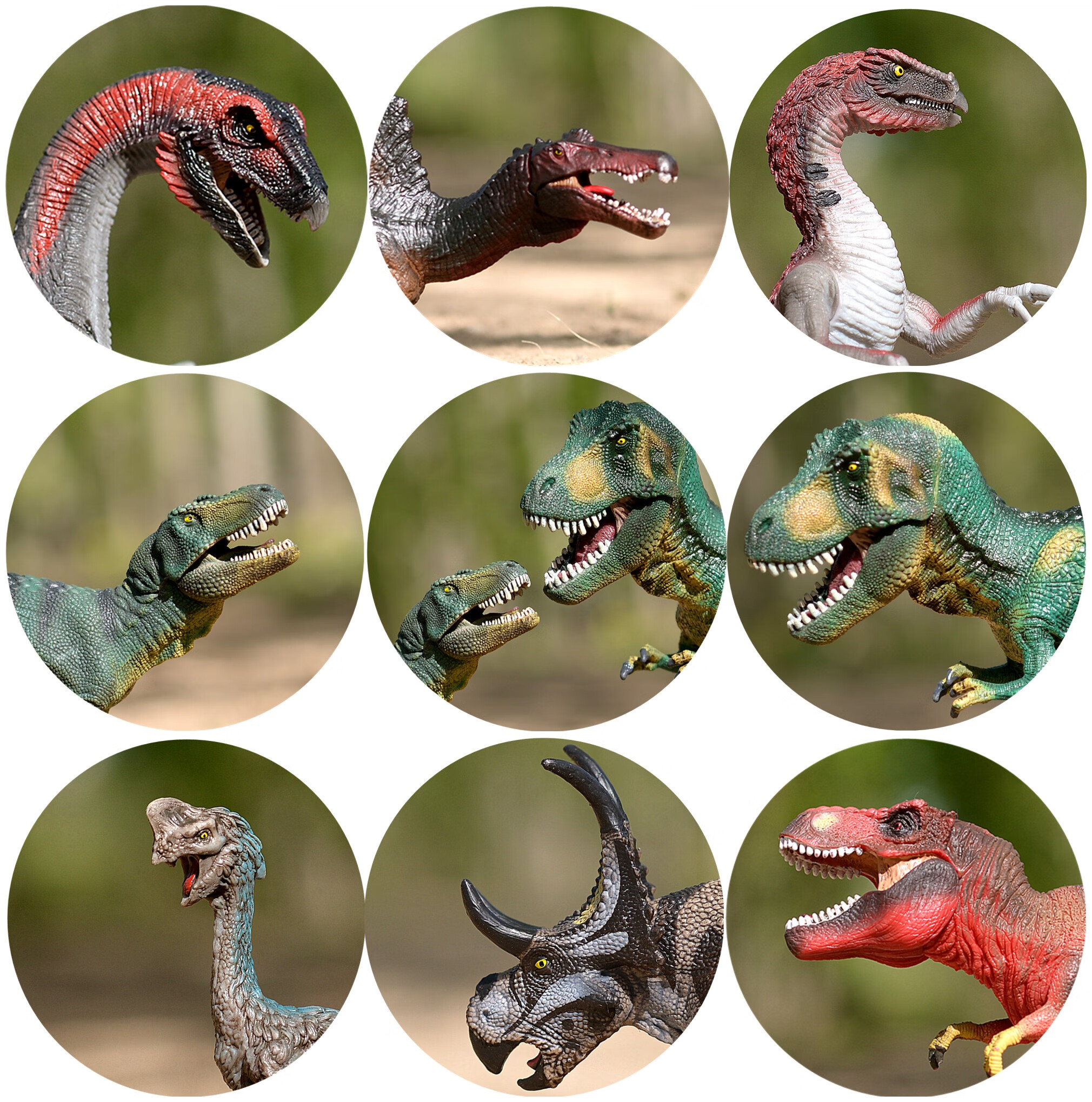 德国思乐霸王龙大恐龙模型雷克斯暴龙腕龙翼龙三五角龙男女孩玩具