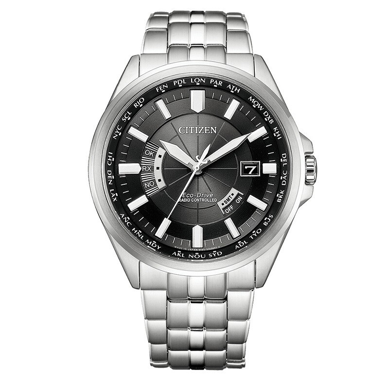 citizen西铁城手表空中之鹰系列光动能多局电波自动对时防磁皮带时尚