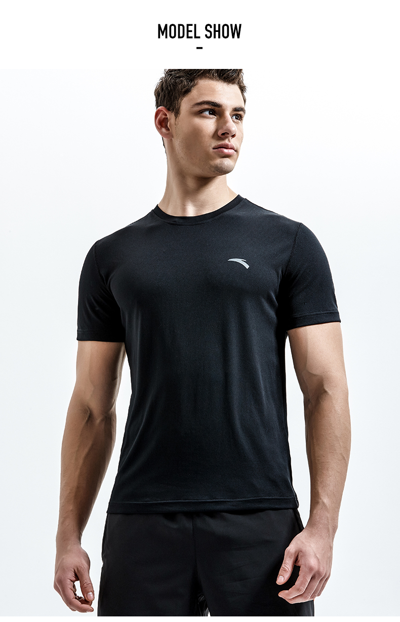 安踏短袖男t恤夏季白色速干透气半袖男士男装衣服官网旗舰运动t恤7101