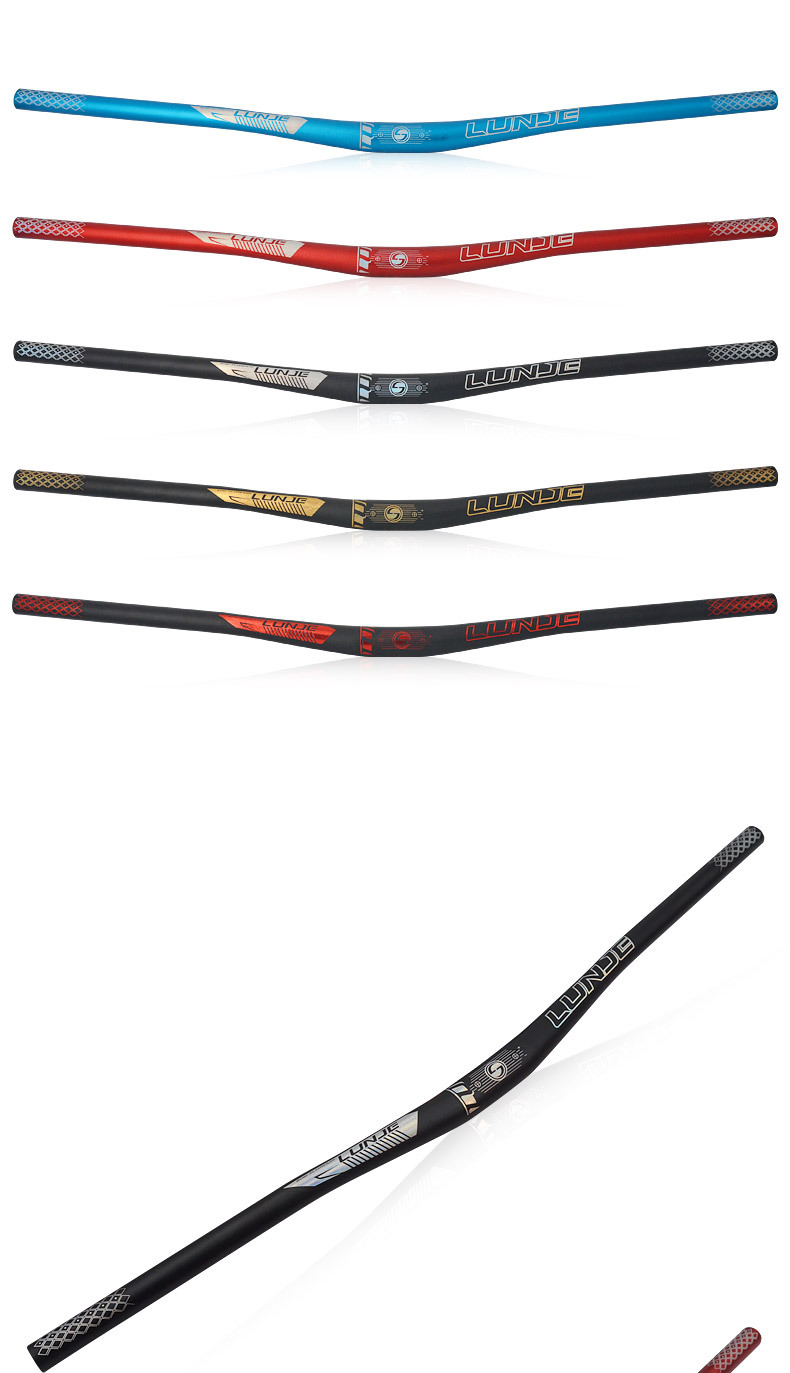 自行车车把山地车公路车把横 xc/am越野720/780mm速降燕把 黑色-黄金