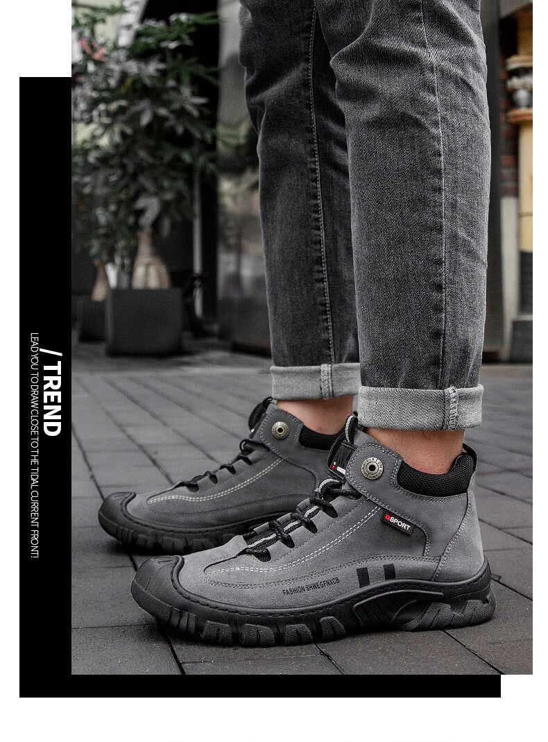 361官方自营秋季男鞋户外高帮运动男款冬季休闲防水防滑户外旅游鞋工