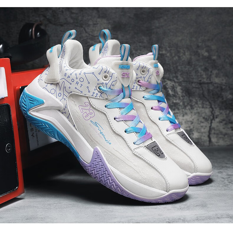 新同款78魅影篮球鞋男鞋低帮实战球鞋学生鞋子网面透气运动鞋男士aj