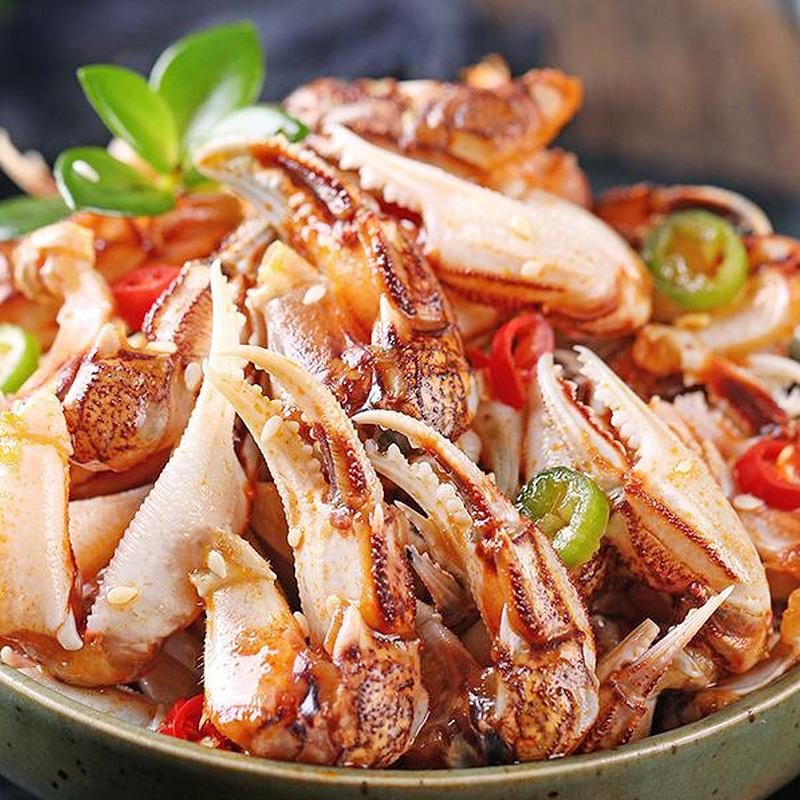 上海黄师傅麻辣醉蟹钳200g2瓶组合装
