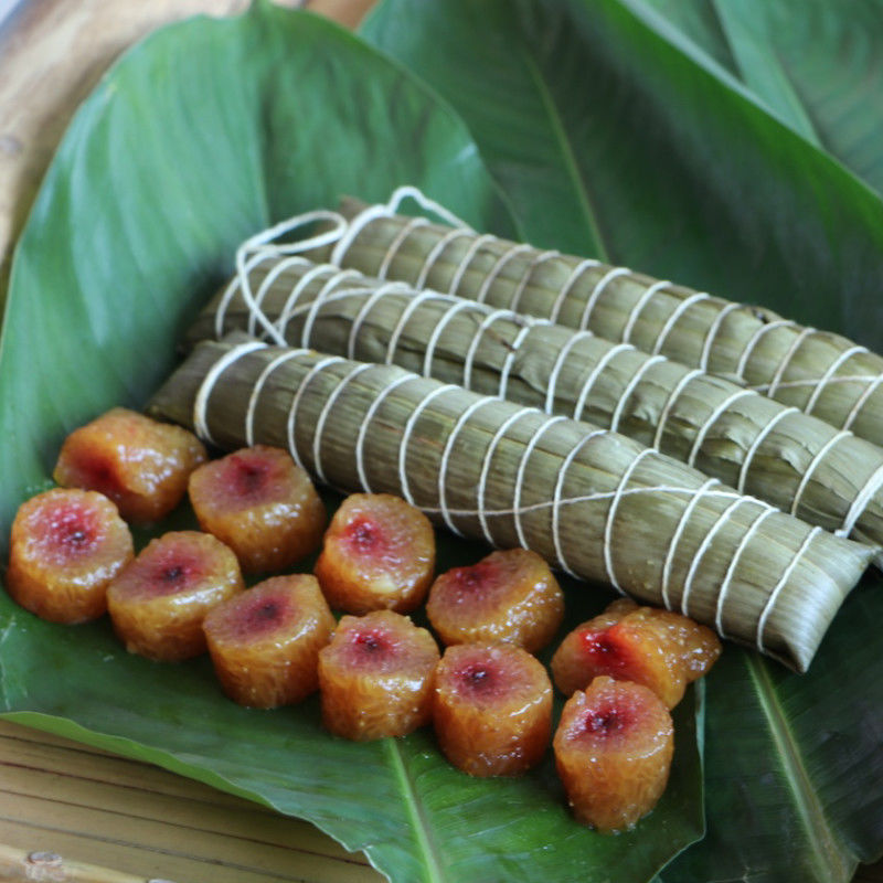 苏木灰水粽长条凉粽沾糖草木灰端午节粽子120克条斋粽广西特产15条