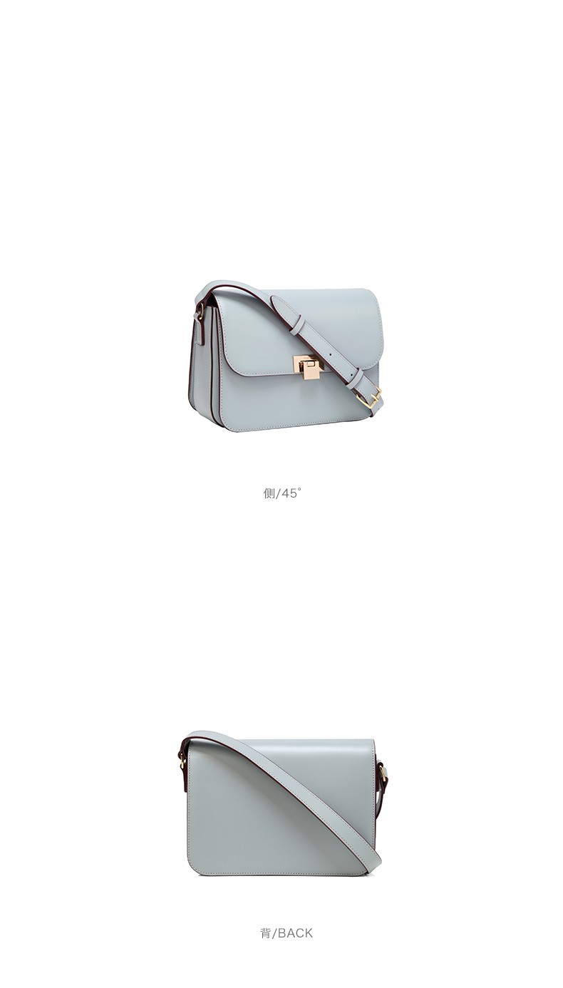 exception例外女包款单肩小方包原创头层牛皮斜挎包女包商务ol通勤