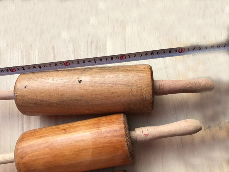 园艺面点工具月饼走棰滚轴式走锤炸油条油馍头擀面油锤实木通心擀面杖