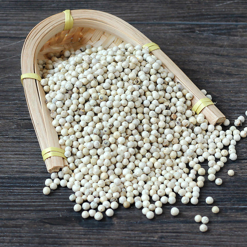 海南白胡椒500g粒颗胡椒中药家用小特产特级可打胡椒粉散粉50g 500g