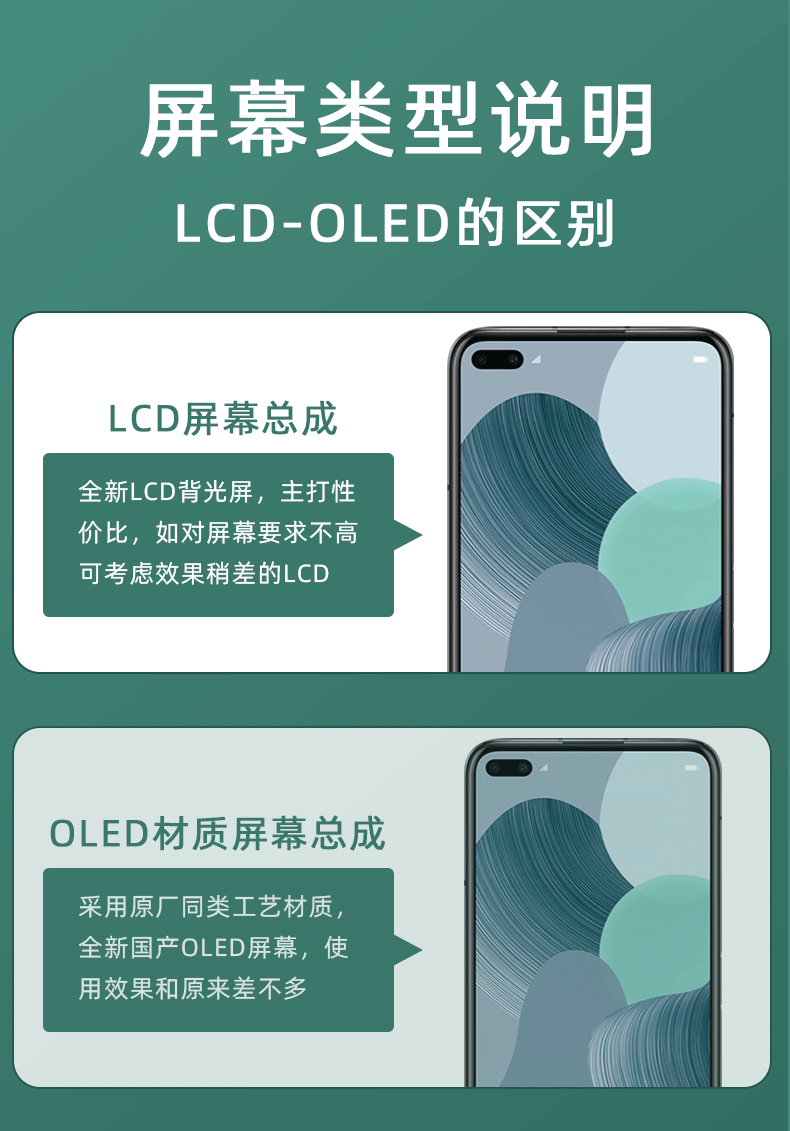 屏幕适用于华为nova6屏幕总成带框nova6se内外屏华为nova5i显示屏5i