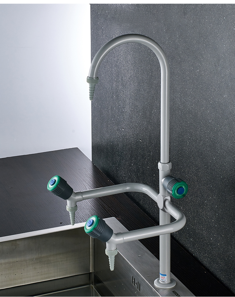 铜实验室水龙头三联三口化验室水槽医院化验龙头水嘴3313标准款