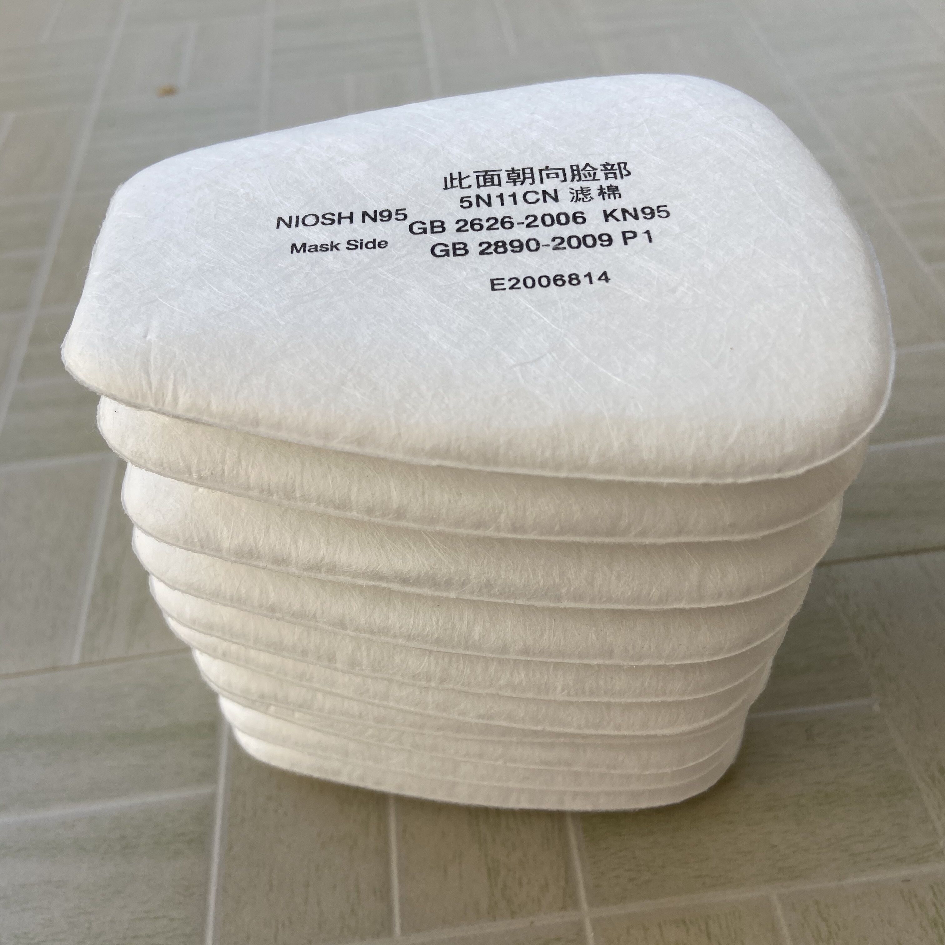 5n11cn过滤棉6200防毒面具颗粒物过滤防尘棉滤芯梯形滤纸7502面罩