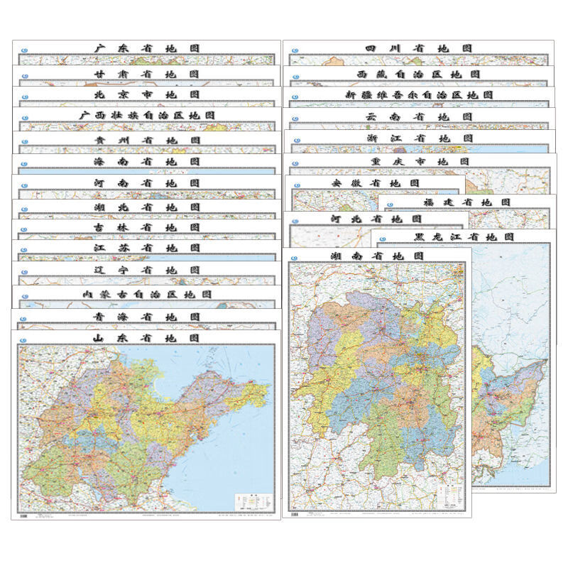 《中國各省份地圖2022全新版學生家用辦公防水覆膜貼圖裝飾畫 106x76