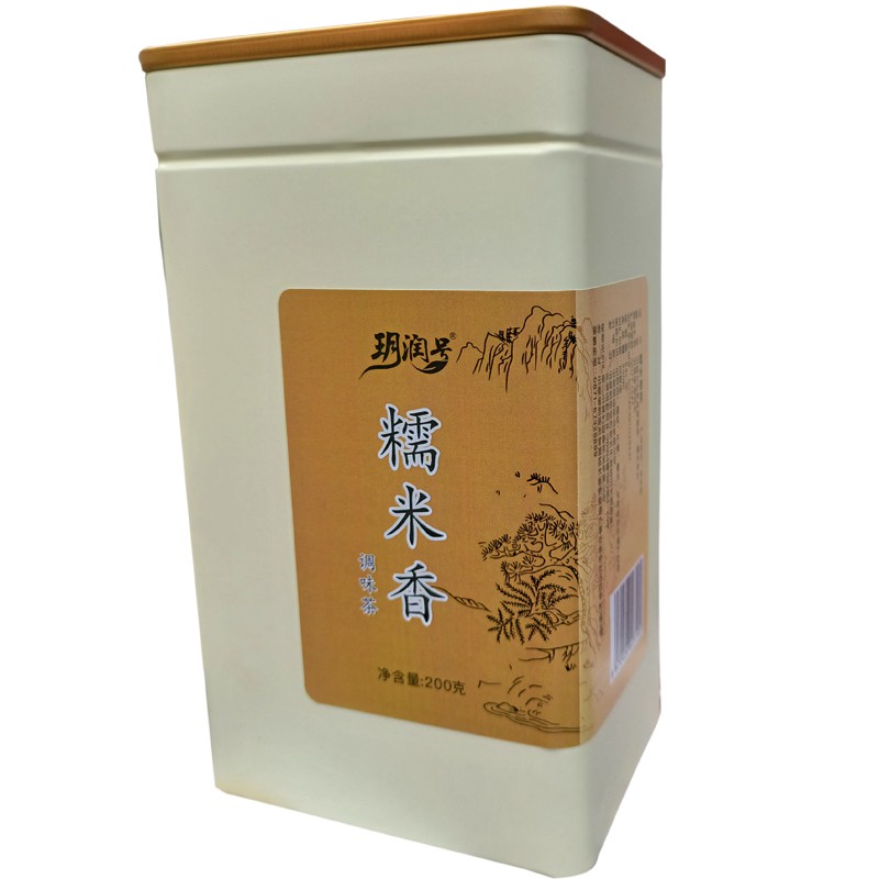 玥润号糯米香茶云南大叶种绿茶糯米香 新茶 200克听装