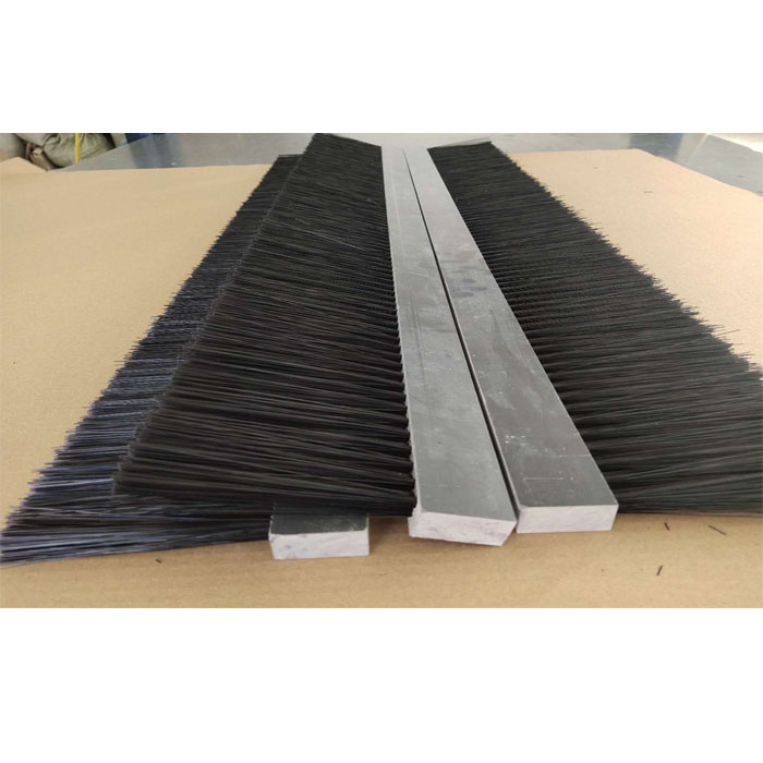 定制pvc毛刷条尼龙毛刷工业用塑料防尘清扫长毛软毛硬毛刷pp板刷排刷