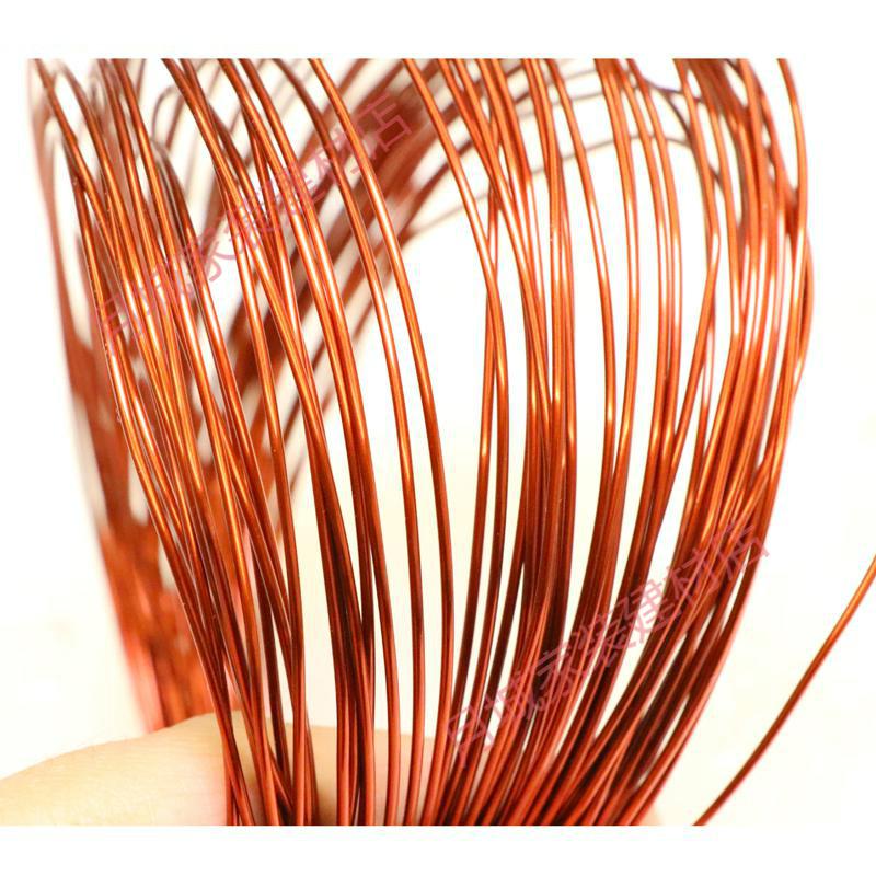 月城聚酯漆包线绕组线 无氧铜 铜电磁线 圆铜线圈 0.55mm2f0.