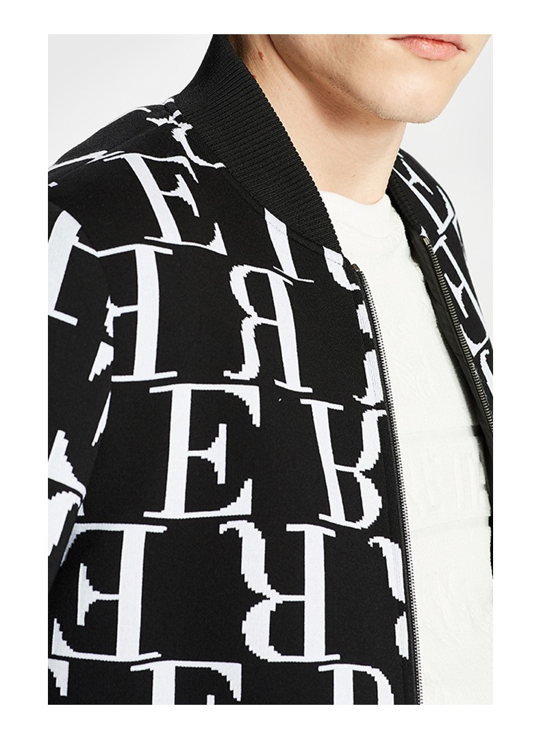 ferre费雷奢侈品男装秋季新品时尚男士个性休闲夹克外套男提花棒球服