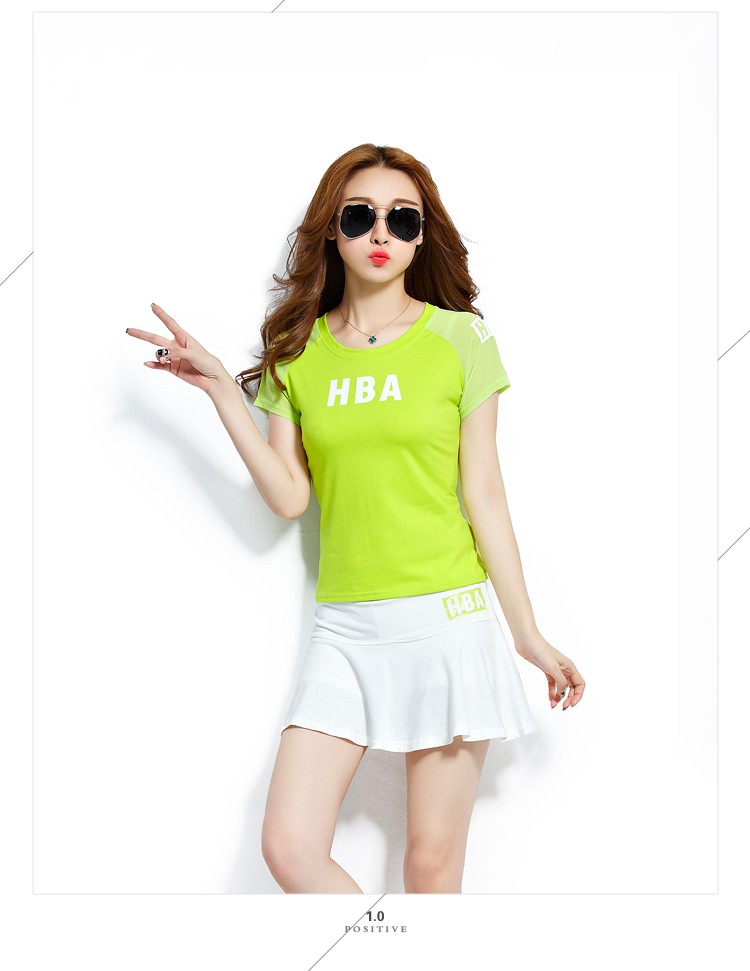 显瘦短袖短裙休闲套装广场舞服装网球服套运动裙装玫瑰红m建议85100斤