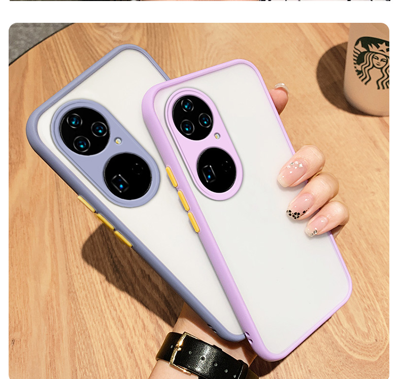 ry五十磨砂半透硬壳nth-an00摄像镜头全包honor50pro液态 荣耀50墨绿