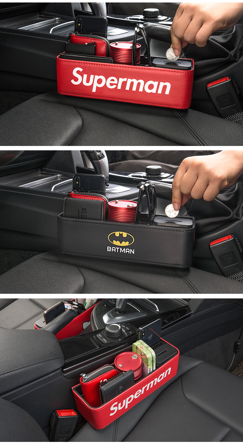 物车用缝隙收纳箱神器潮牌汽车座椅夹缝收纳盒收纳袋车内用品联盟漫画