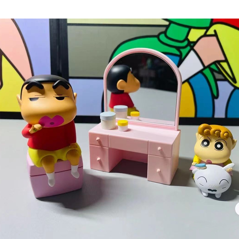 蜡笔小新盲盒的日常系列确认款潮玩手办动漫周边心意礼物摆件 单个