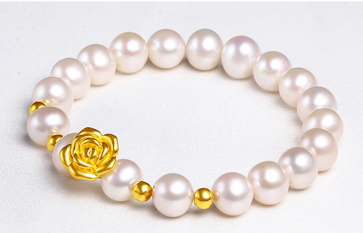 玫瑰花珍珠手链【图片 价格 品牌 报价】-京东