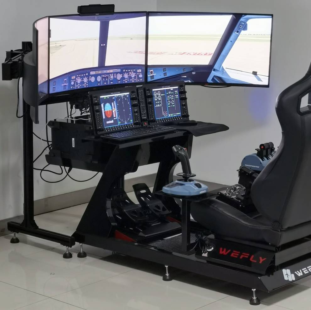 模拟飞行驾驶舱 维飞飞行模拟器驾驶舱座椅支架蜂窝yo 飞行座椅 x56