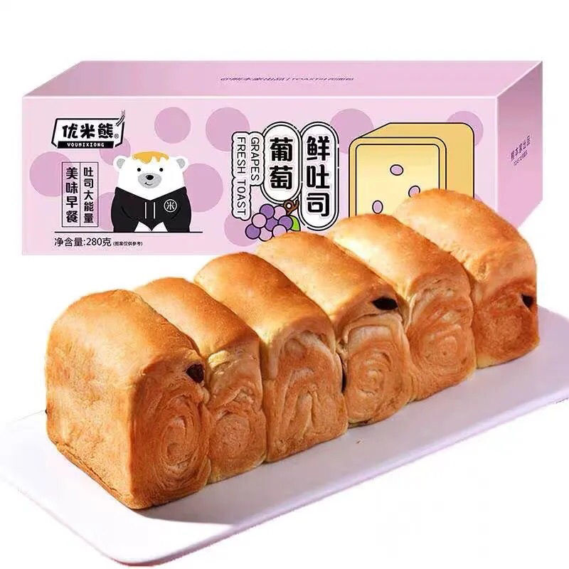 优米熊北海道吐司面包营养早餐鲜牛奶椰蓉口味手撕鲜吐司短保食品