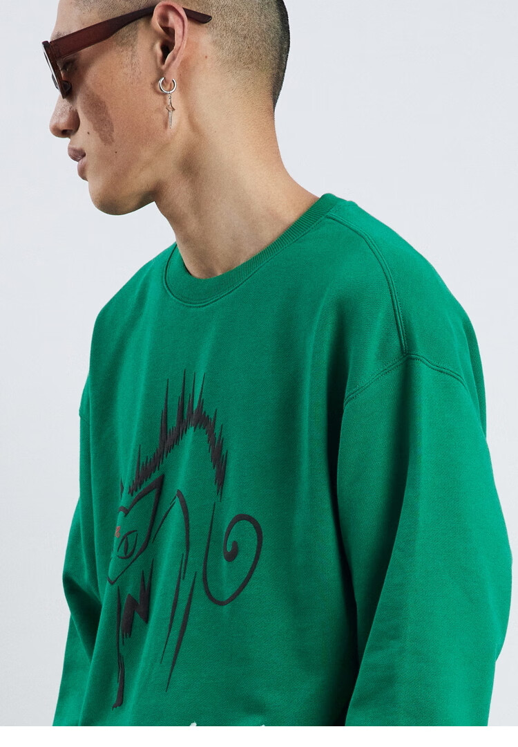 【inxxstreet】hypestuff21秋新品潮牌宽松圆套头卫衣